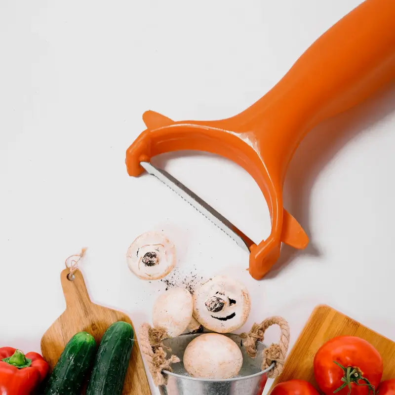2-in-1 Kitchen Combo Set Stainless Steel Gas Lighter & Vegetable Peeler (2 Pc Set)