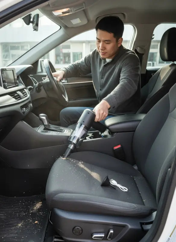 Powerful 3-in-1 Vacuum Cleaner for Car & Home – Compact, Cordless, Wet & Dry, Blower Function, Mini & Portable for Sofa, Dust, and Deep Cleaning - portable vacuum cleaner for car, bike and sofa