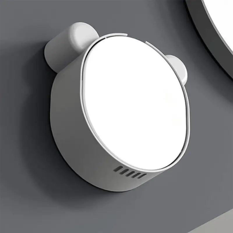 Plastic cute panda soap box wall mounted flip-top drain soap case | no drilling, waterproof - Durable Plastic