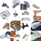 Microfiber Feather Duster with Extendable 100-inch Pole