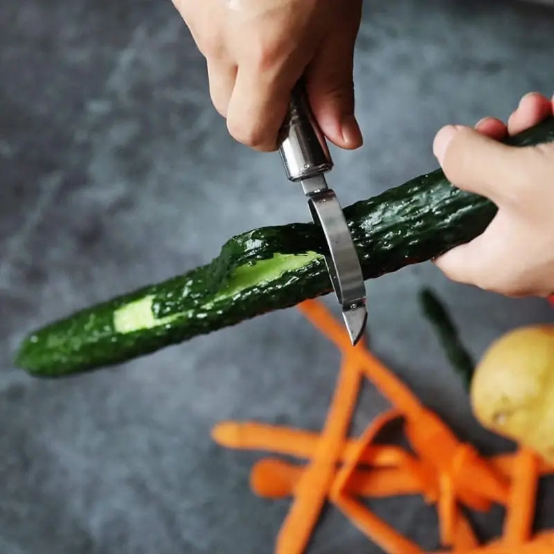 3 in 1 Stainless Steel Vegetable & Fruit Peeler Set with Julienne Slicer and Cutter Multipurpose Kitchen Peeling Tool (3 Pcs Set)
