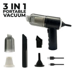 Powerful 3-in-1 Vacuum Cleaner for Car & Home – Compact, Cordless, Wet & Dry, Blower Function, Mini & Portable for Sofa, Dust, and Deep Cleaning - portable vacuum cleaner for car, bike and sofa