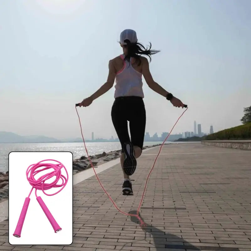3m Adjustable Plastic Skipping Rope High-Speed Jump Rope for Fitness