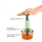 Chopper Manual Chopper Large 650 ml Quick & Powerful Hand Held Food Chopper