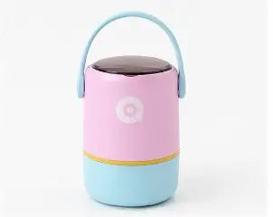 Insulated Stainless Steel Lunch Box with Spoon | 2-Tier Stackable Leak-Proof Hot & Cold Tiffin Box | Portable Food Container for Office, School & Travel | 580ml | Purple Aqua