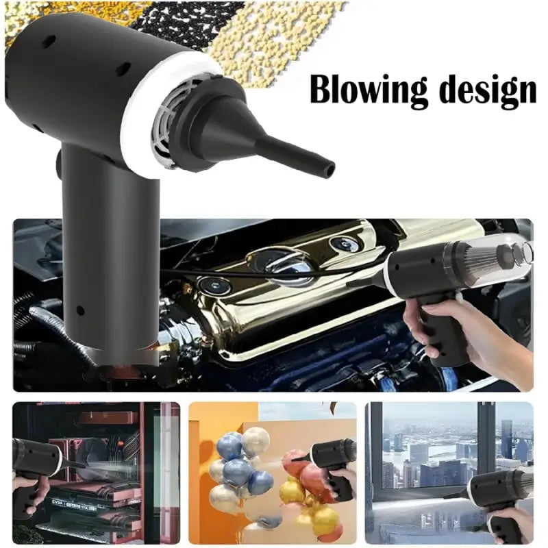 Powerful 3-in-1 Vacuum Cleaner for Car & Home – Compact, Cordless, Wet & Dry, Blower Function, Mini & Portable for Sofa, Dust, and Deep Cleaning - portable vacuum cleaner for car, bike and sofa