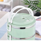 Multi-Layer Stainless Steel Hot Lunch Box - Insulated Tiffin for School & Office