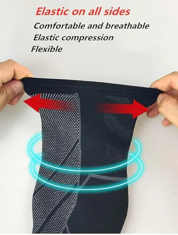 serveuttam Ankle Support Nylon Brace Adjustable Sleeves - Running Compression Foot Brace For Men Women|Ankle Binder Pain Relief For Ankle Sprained (Blue, L)