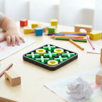 Classic Tic Tac Toe Board Game with Interlocking X & O Pieces