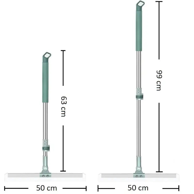 Tot2hom Multifunctional Magic Broom 38 Inch Floor Wiper Brush, 180 Degree Rotatable Wiper Retractable and Adjustable Broom for Flat Floor, Wiper for Floor Cleaning, Bathroom, Kitchen, Tiles Dust, Water Cleaning, Expendable Handle.