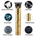 Vintage T9 Metal Body Trimmer – Rechargeable Beard & Hair Clipper