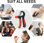 Serveuttam Hand Gripper Forearm Exercise Equipment - Hand Gripper 60 kg with Counter | Adjustable Handgripper Forearm Grip for Men Gym | veins exercise tool hand presser gym